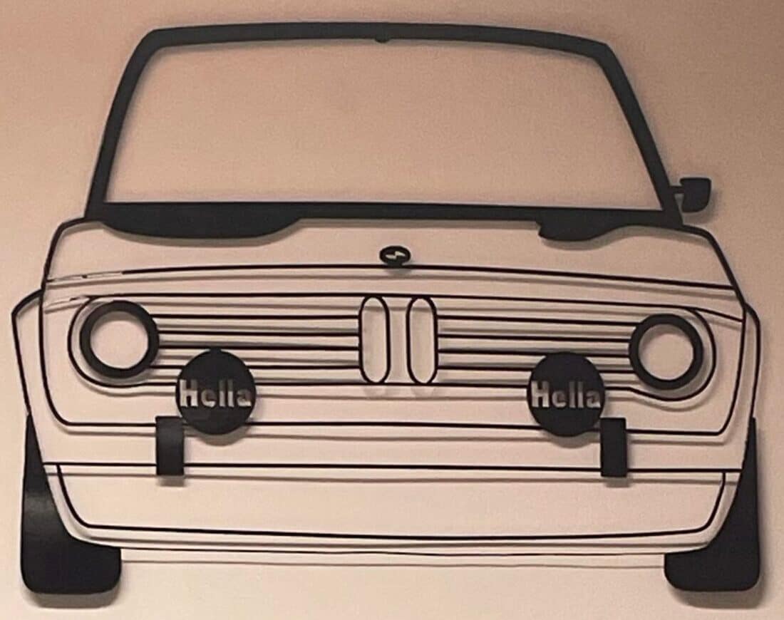 BMW cut out of Metal