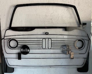 1972 BMW Tii made out of metal